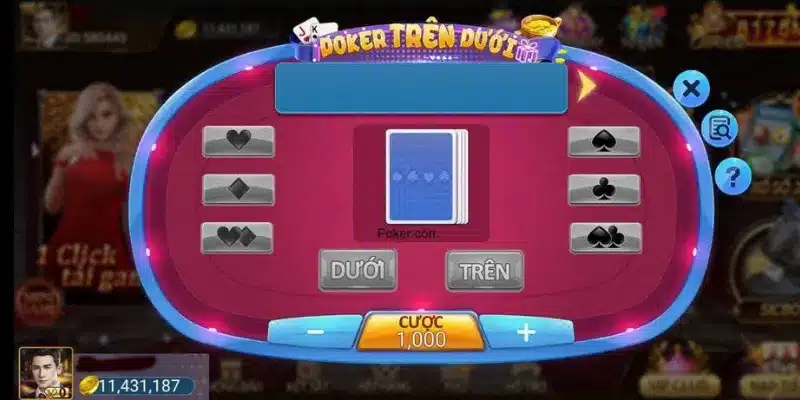 Điểm đặc biệt của trò chơi poker trên dưới tại 789Bet