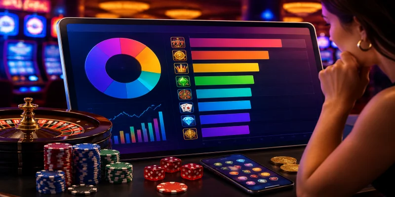 Biểu đồ thống kê tỷ lệ hoàn trả RTP của các tựa game bài phổ biến trên thị trường