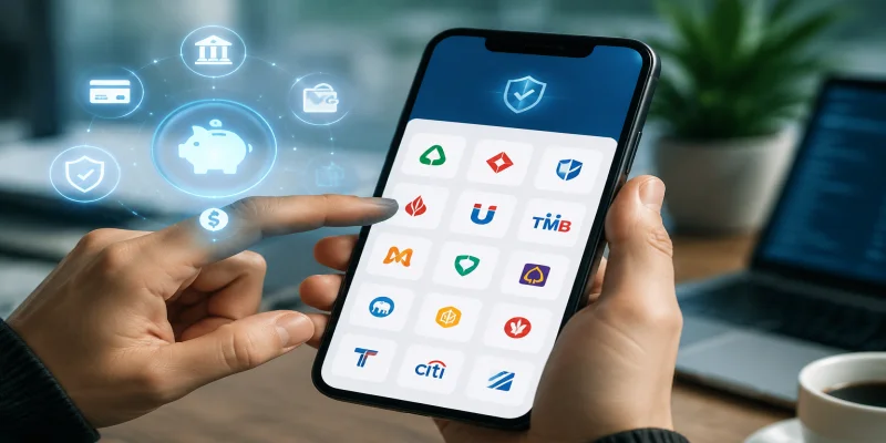 Giao diện lựa chọn ngân hàng liên kết khi thực hiện giao dịch tài chính tại HI88